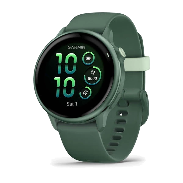 Часы Garmin vivoactive 6 — Metallic Jasper Green with Jasper Green Band