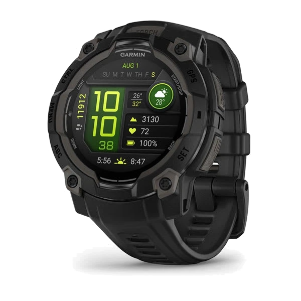 Часы Garmin Instinct 3 45 мм, AMOLED — Black with Black Band