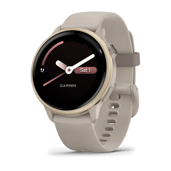 Часы Garmin vivoactive 6 — Cream Gold with French Gray Band