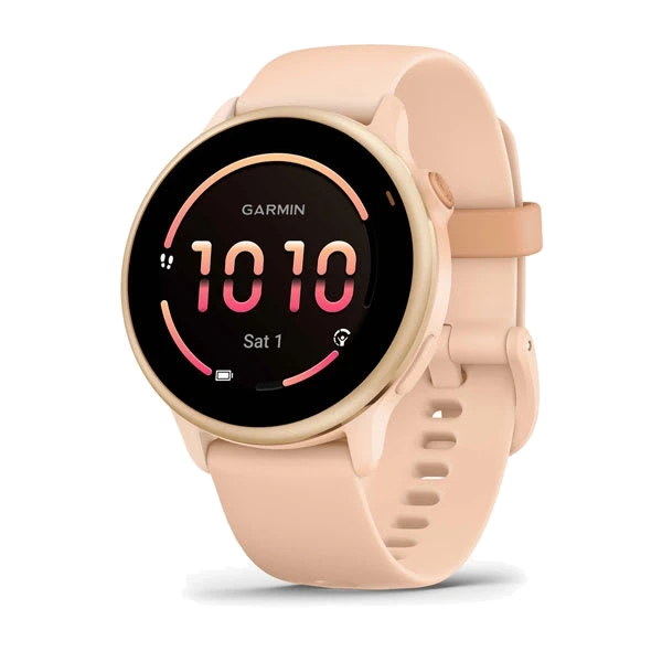 Часы Garmin vivoactive 6 — Metallic Pink Dawn with Pink Dawn Band