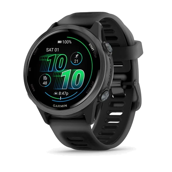 Часы Garmin Forerunner 570 42 мм — Slate Gray Aluminum with Translucent Black/Black Band
