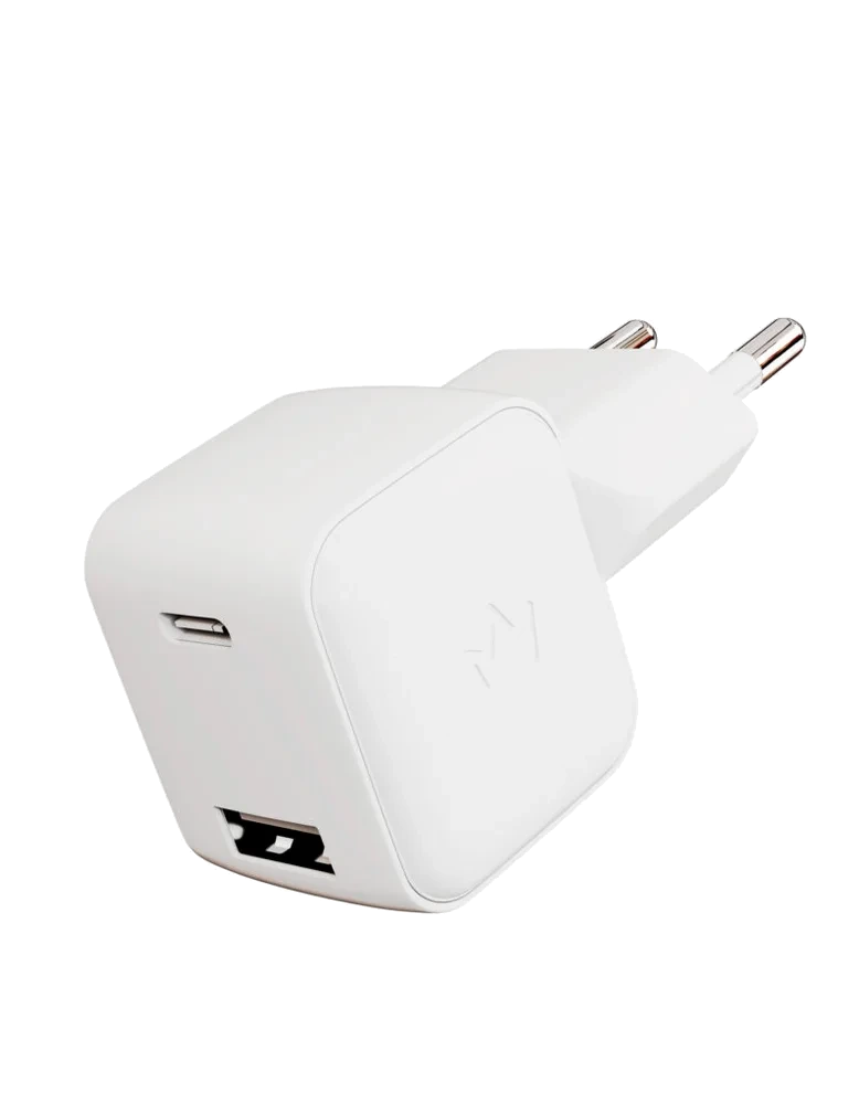 VLP Сетевое зарядное устройство VLP G-Charge 30Вт USB-C+USB-A, QC