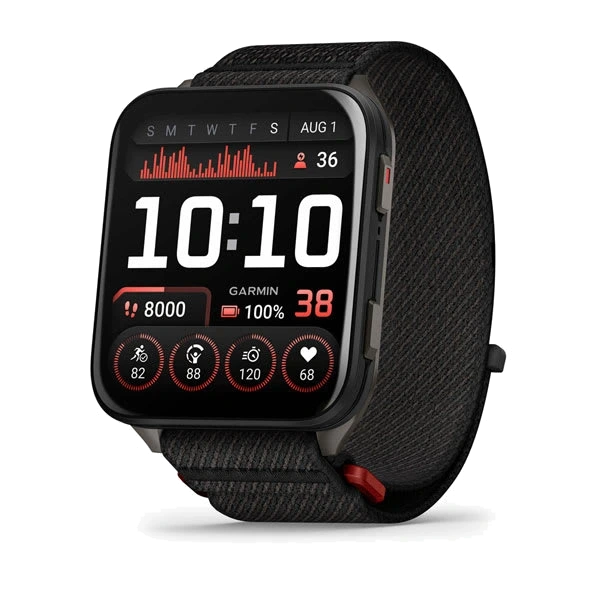 Часы Garmin Venu X1 — Black with Slate Titanium Caseback and Black ComfortFit Nylon Band