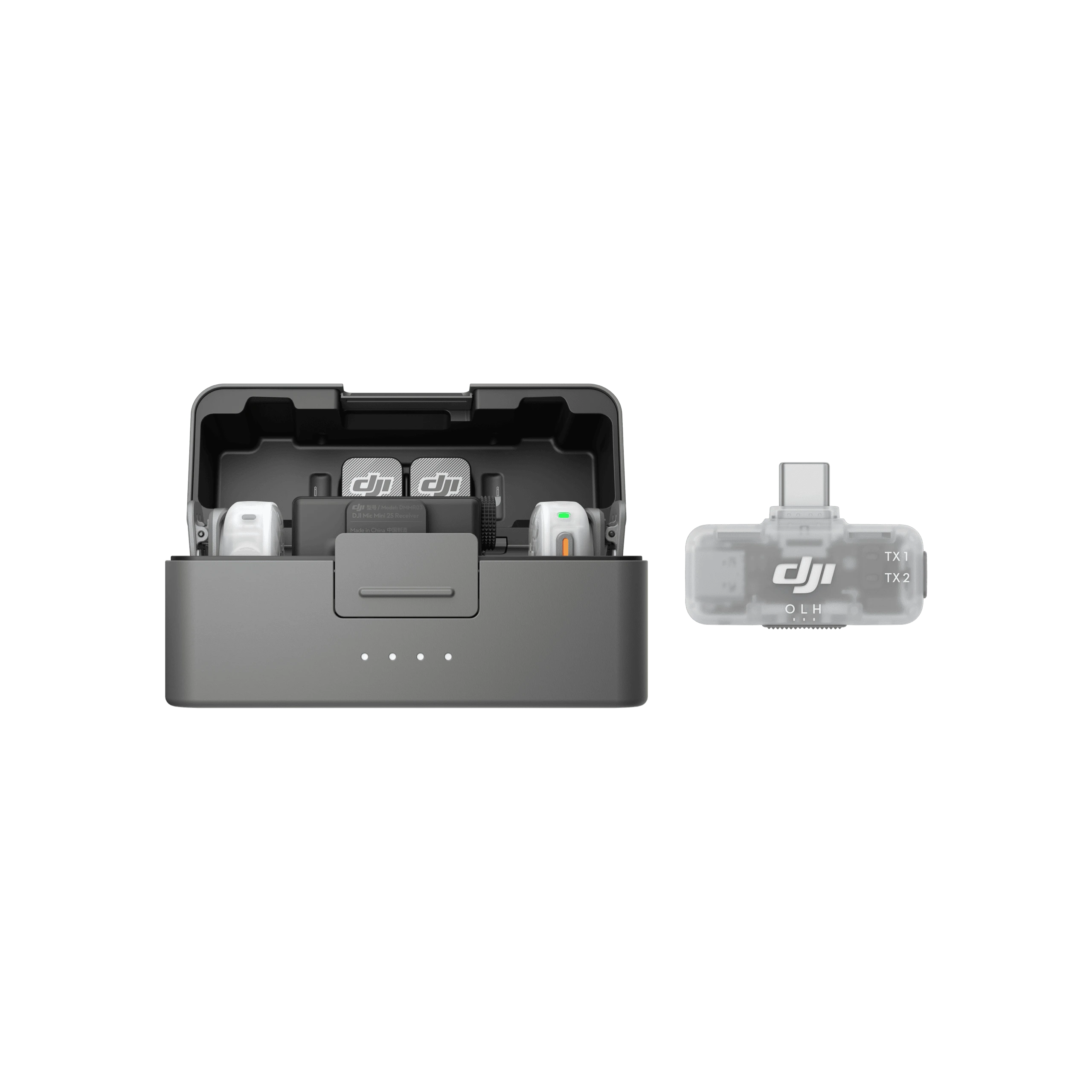 DJI Mic Mini 2S — DJI Mic Mini 2S (2 TX + 1 RX + Charging Case) + DJI Mic Series Mobile Receiver