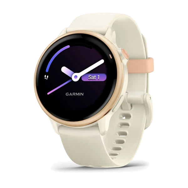 Часы Garmin vivoactive 6 — Metallic Pink Dawn with Bone Band