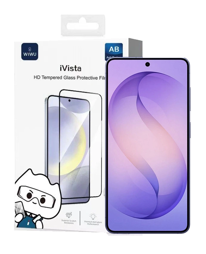 Защитное стекло WiWU · для Samsung Galaxy S26 · Глянцевое — иллюстрация серии/упаковки