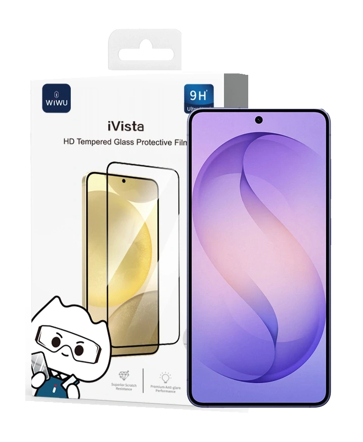 Защитное стекло WiWU · для Samsung Galaxy S26+ · Глянцевое — иллюстрация серии/упаковки